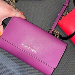mk purple bag